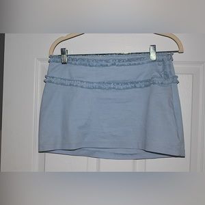 Danielle Guizio Blue Mini Skirt